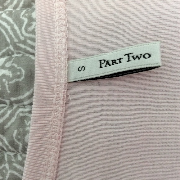NWOT - Part Two 3/4 sleeve Pale Pink T-shirt - Picture 2 of 3
